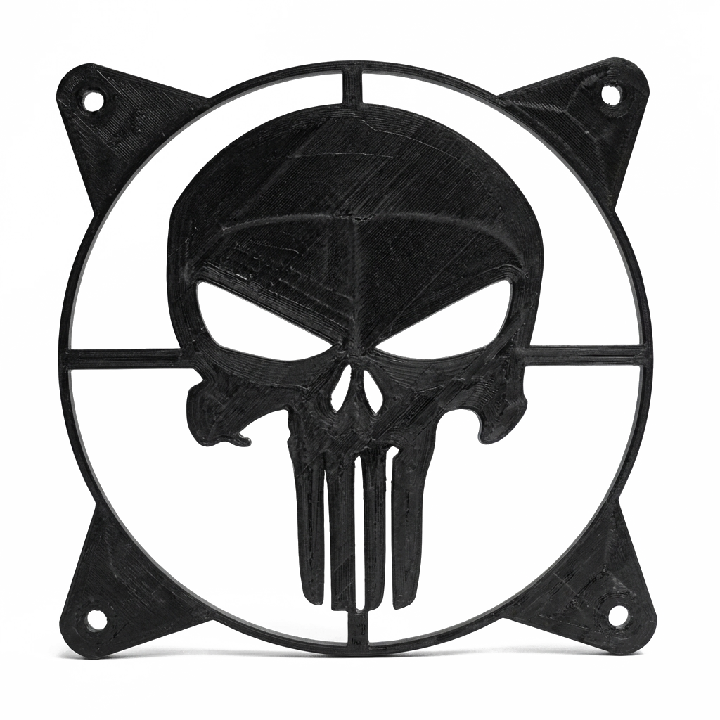 Punisher Fan Grill - 3D Print Custom PC Mod