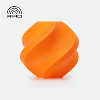Bambu Lab PLA Basic Filament 1kg - Pumpkin Orange spool